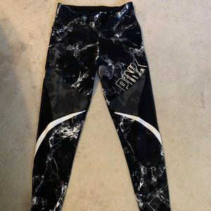 Victoria Secret PINK black/white leggings size M